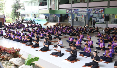 กิจกรรม "ธรรมะสอนใจ สวดมนต์ แผ่เมตตา นั่งสมาธิ และข้อคิดสอนใจ"